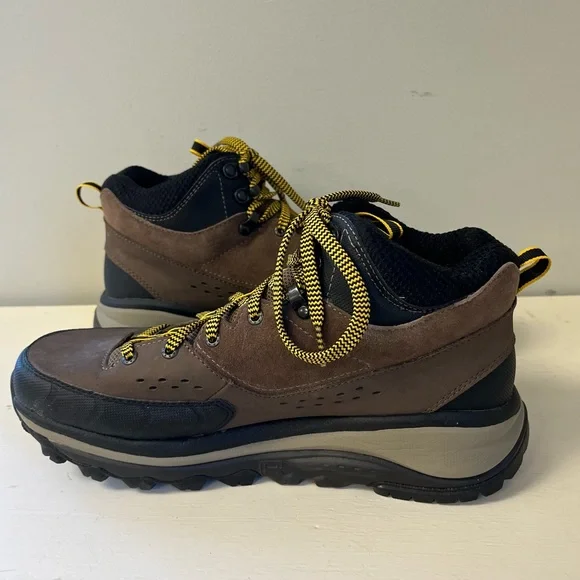 HOKA One One Men’s TOR SUMMIT MID WP BROWN / GOLDEN ROD Hiking Trail BOOTS 10.5 - Picture 7 of 12